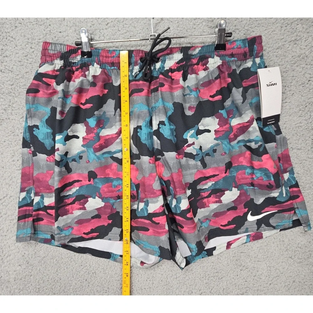 Nike Swim Trunks Men's XXL Dusty Cactus Camo 4 Way Stretch Shorts NWT